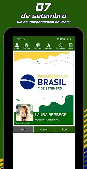 Play Brazil day photo frame  and enjoy Brazil day photo frame with UptoPlay