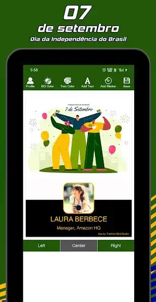 Play Brazil day photo frame as an online game Brazil day photo frame with UptoPlay