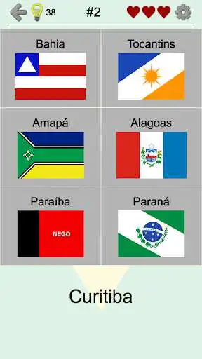 Play Brazilian States - Quiz about Flags and Capitals as an online game Brazilian States - Quiz about Flags and Capitals with UptoPlay