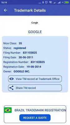 Play Brazil Trademark Search Tool