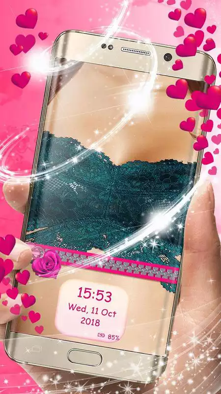 Play Bra Zipper Lock Screen