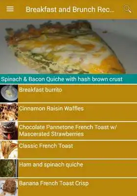 Play Breakfast and brunch recipes