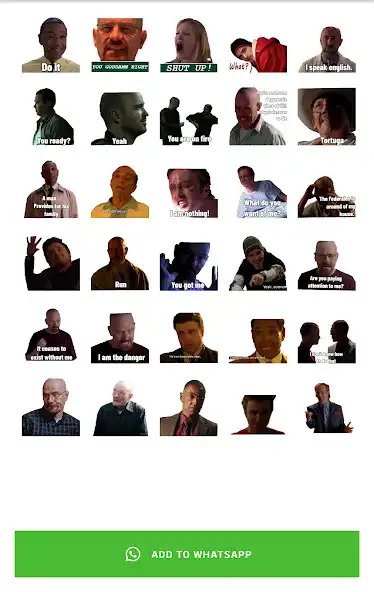 Play Breaking Bad Sticker WASticker as an online game Breaking Bad Sticker WASticker with UptoPlay