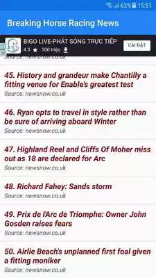 Play Breaking Horse Racing News