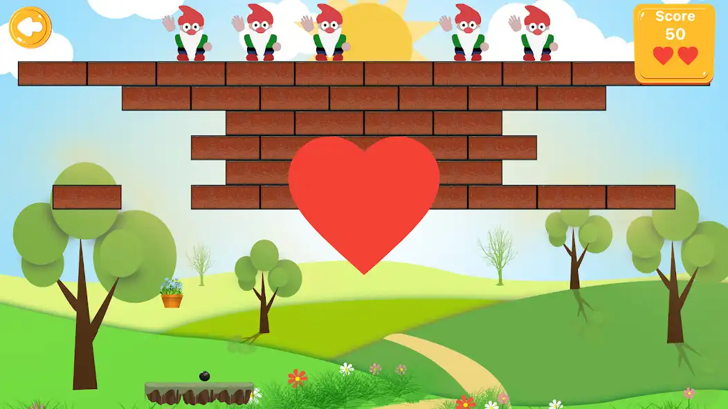 Play Brick Breaker : Jardinains as an online game Brick Breaker : Jardinains with UptoPlay