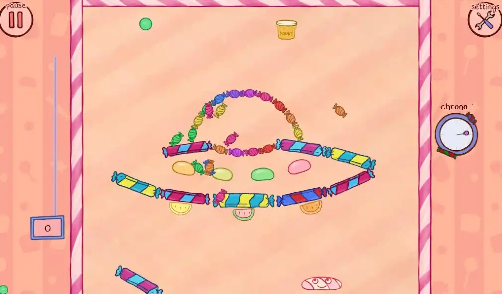 Play brick breaker with sweets as an online game brick breaker with sweets with UptoPlay