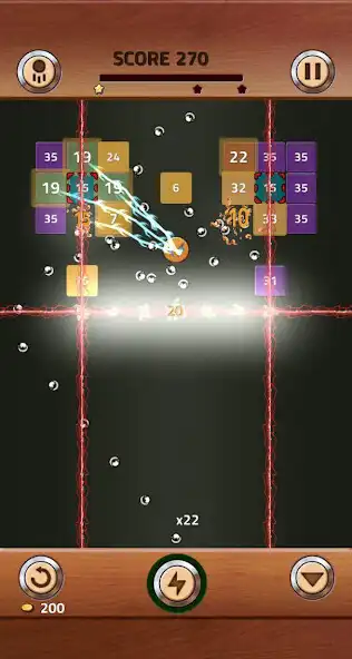 Play Brick Breaker Wood as an online game Brick Breaker Wood with UptoPlay