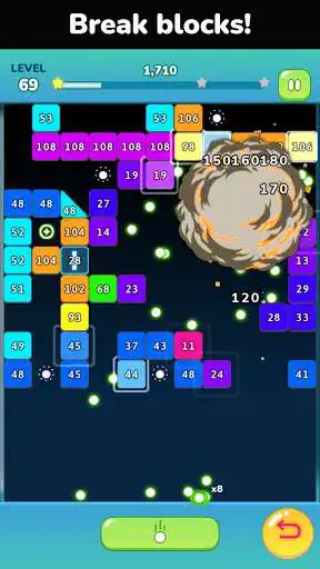 Play Brick Break Shooter LS as an online game Brick Break Shooter LS with UptoPlay