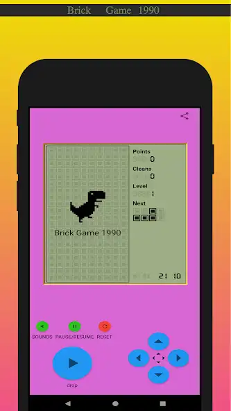 Play Brick Game 1990 as an online game Brick Game 1990 with UptoPlay