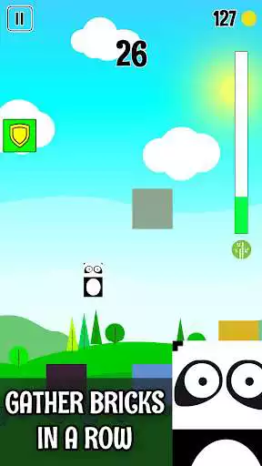 Play Brick Jump: Game of Epic Heroes as an online game Brick Jump: Game of Epic Heroes with UptoPlay