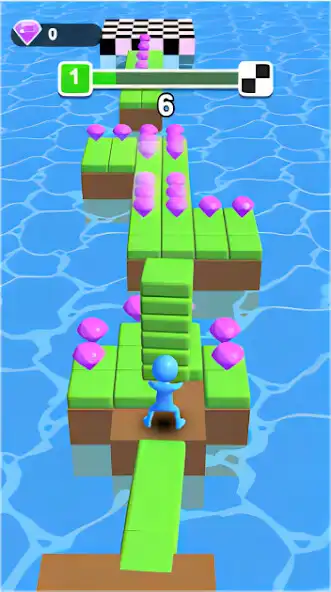 Play Brick Master: Cross Water as an online game Brick Master: Cross Water with UptoPlay