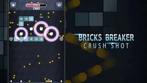 Play Bricks Breaker: Crush Shot as an online game Bricks Breaker: Crush Shot with UptoPlay