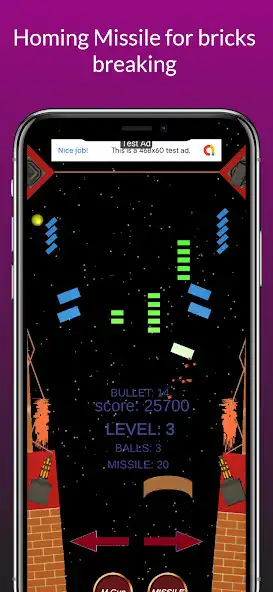 Play BRICKS BREAKING BATTLE as an online game BRICKS BREAKING BATTLE with UptoPlay