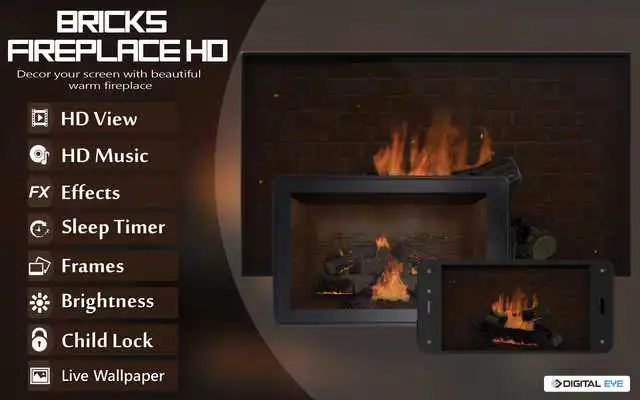 Play Bricks Fireplace HD