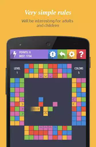 Play BrickShooter Classic (Sliding Blocks) as an online game BrickShooter Classic (Sliding Blocks) with UptoPlay