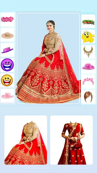 Play Bridal Lehenga Photo Editor as an online game Bridal Lehenga Photo Editor with UptoPlay