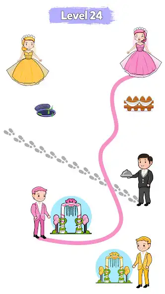 Play Bride Rush: Draw to Save Girl as an online game Bride Rush: Draw to Save Girl with UptoPlay
