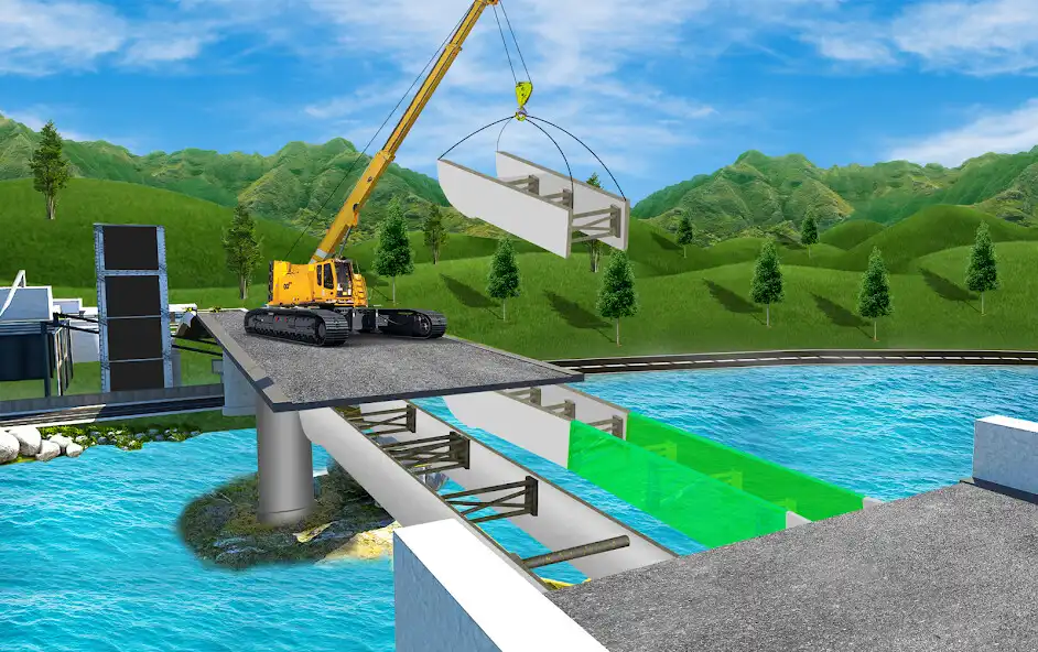 Play Bridge Construction Truck Game  and enjoy Bridge Construction Truck Game with UptoPlay
