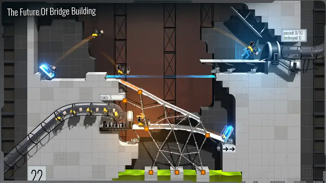 Play Bridge Constructor Portal as an online game Bridge Constructor Portal with UptoPlay
