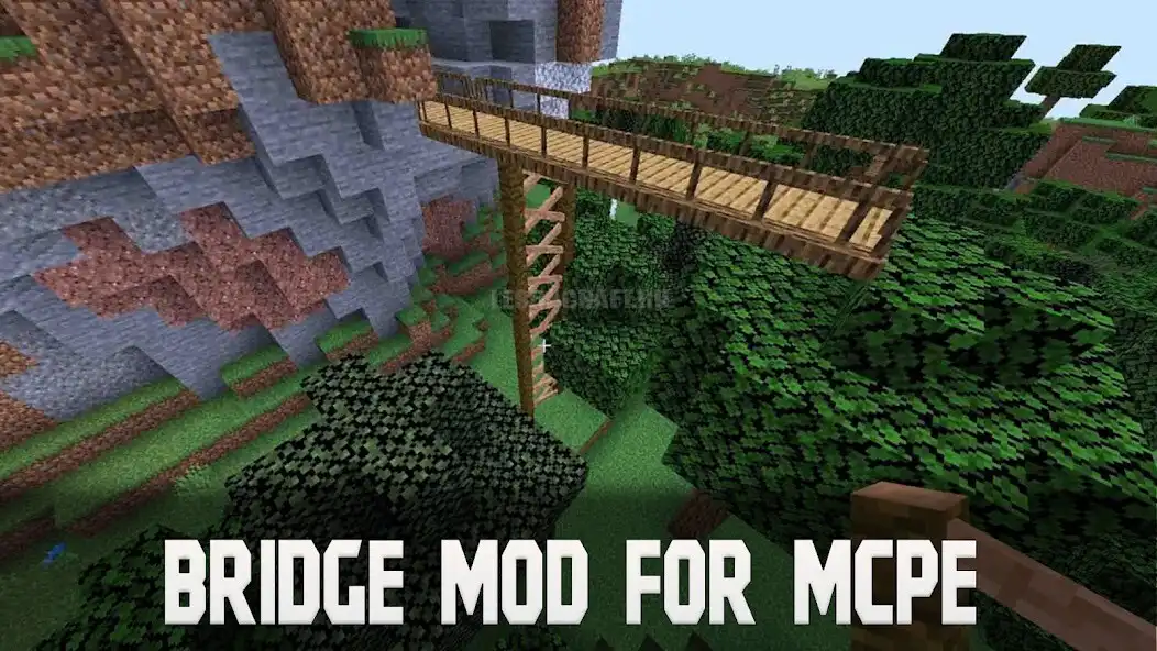 Play Bridge Mod for Minecraft PE as an online game Bridge Mod for Minecraft PE with UptoPlay