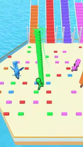 Play Bridge Race as an online game Bridge Race with UptoPlay