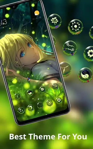 Play Bright firefly girl anime in the dark world theme as an online game Bright firefly girl anime in the dark world theme with UptoPlay