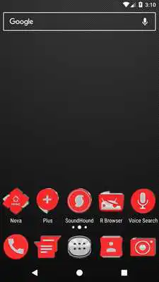 Play Bright Red Icon Pack ✨Free✨