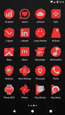 Play Bright Red Icon Pack ✨Free✨
