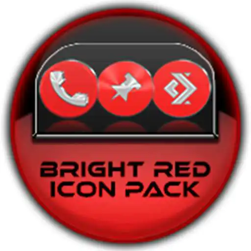 Play Bright Red Icon Pack APK