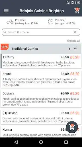 Play Brinjals Cuisine Brighton as an online game Brinjals Cuisine Brighton with UptoPlay
