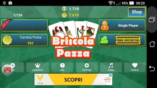 Play Briscola Pazza  and enjoy Briscola Pazza with UptoPlay