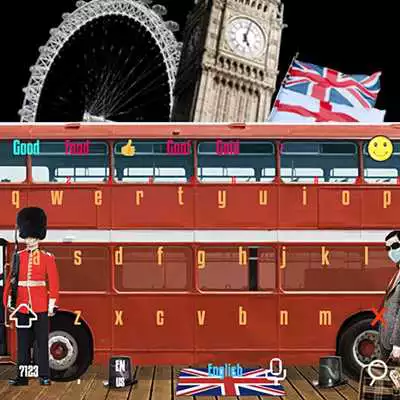 Play British flag bus keyboard