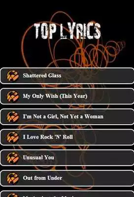 Play Britney Spears TOP Lyrics
