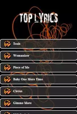 Play Britney Spears TOP Lyrics