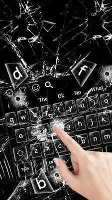 Play Broken 3D Glass Keyboard Theme