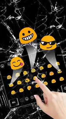 Play Broken 3D Glass Keyboard Theme