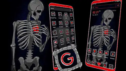 Play Broken Heart Skeleton Launcher Theme  and enjoy Broken Heart Skeleton Launcher Theme with UptoPlay