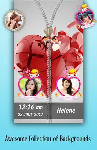 Play Broken Heart Zipper Lock Screen  and enjoy Broken Heart Zipper Lock Screen with UptoPlay