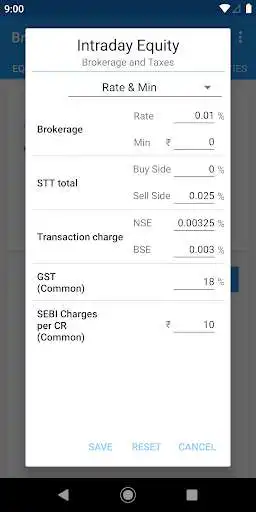 Play APK Brokerage Calculator for India  and enjoy Brokerage Calculator for India with UptoPlay com.dacostasoft.brokeragecalculatorforzerodha