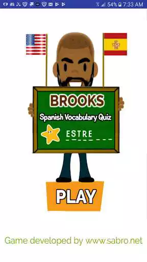 Play Brooks Spanish Vocabulary QUIZ  and enjoy Brooks Spanish Vocabulary QUIZ with UptoPlay