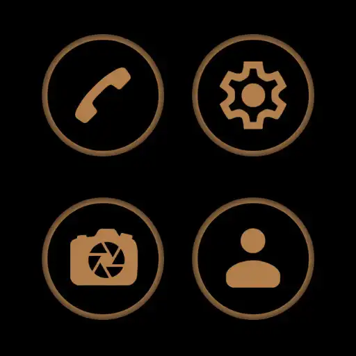 Play Brown On Black Icons APK Play Brown On Black Icons APK