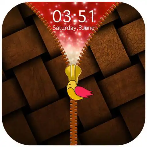 Free play online Brown Zipper Lock Screen APK