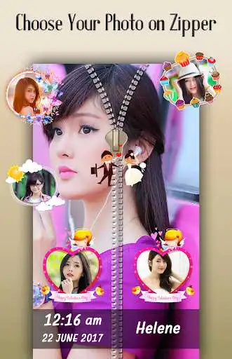 Play Brown Zipper Lock Screen