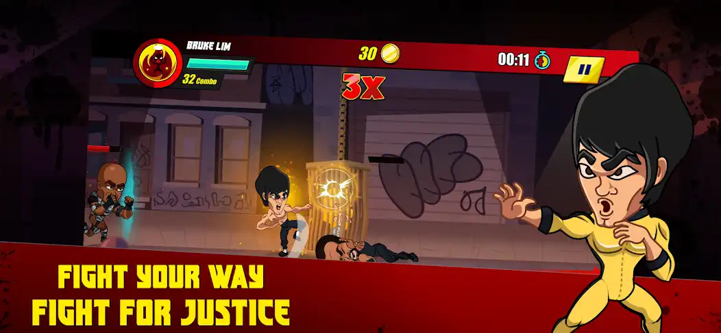 Play Bruke Lee : The Legend Returns as an online game Bruke Lee : The Legend Returns with UptoPlay