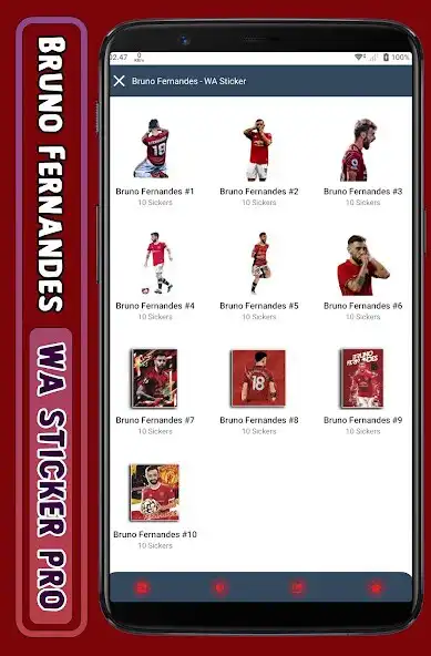 Play Bruno Fernandes - WA Sticker  and enjoy Bruno Fernandes - WA Sticker with UptoPlay