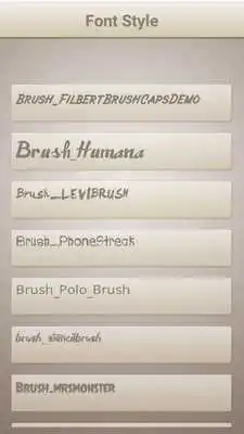 Play Brush Font Style