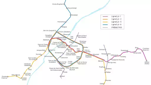 Play Brussels Metro Map