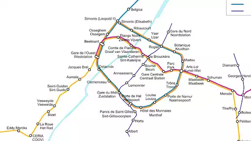 Play Brussels Metro Map