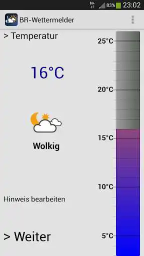 Play BR-Wettermelder  and enjoy BR-Wettermelder with UptoPlay