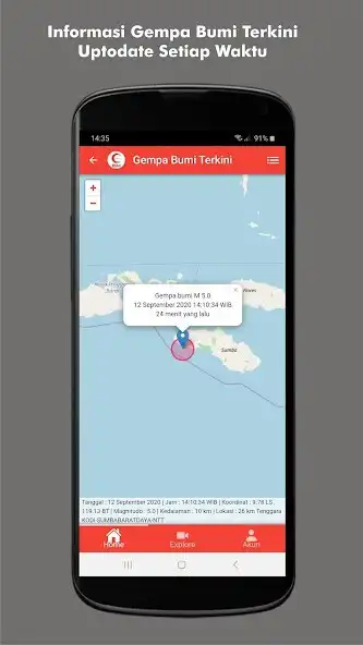 Play BSMI Mobile - Info Gempa Bumi (BMKG) as an online game BSMI Mobile - Info Gempa Bumi (BMKG) with UptoPlay